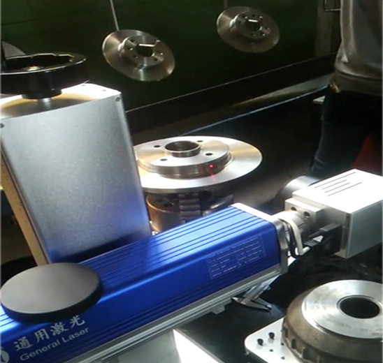 卧式旋转激光打标机/盘类激光打标设备